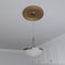 Ekena Millwork Traditional PVC Medallion (Canopies up to 11 1/2"), 19"OD x 3 1/2"ID x 1 1/2"P, Bright Coat Gold CMP19TRBGL - alternate 10